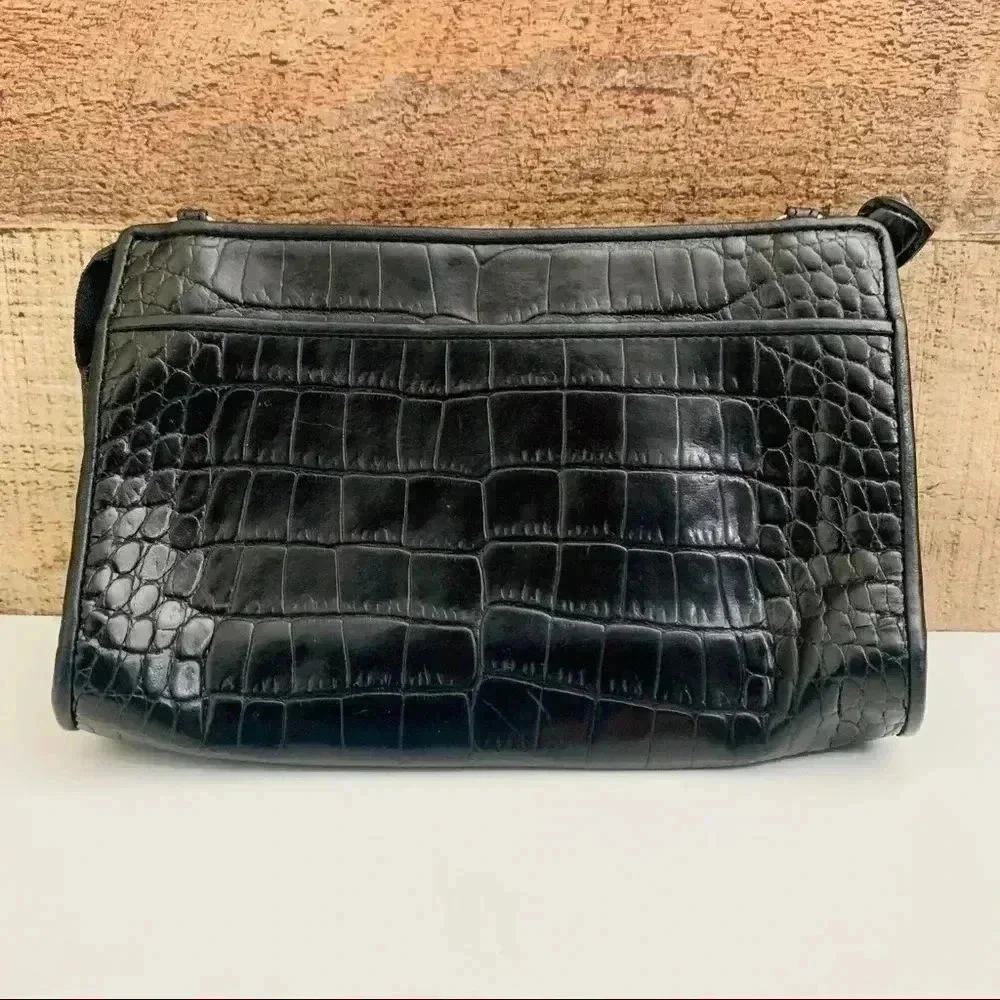 Brighton Leather Croc Organizer/Wallet